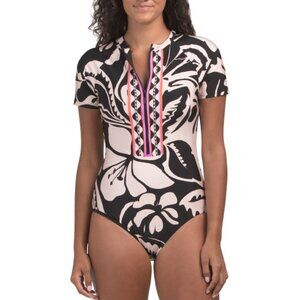 🖤Trina Turk🖤 Florance Half Zip Tropical Swimsuit 2 Styles!🩷